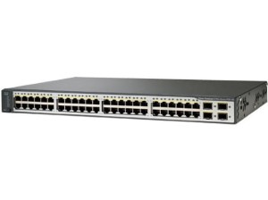 Switch Cisco 3750 V2 POE-48 WS-C3750V2-48PS-S,  48X 10/100