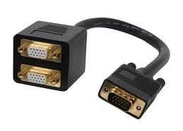 StarTech kabel rozgałęźnik DVI na 2x VGA 30 cm 