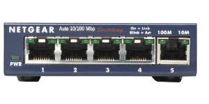 Switch NETGEAR Pro Safe 5  10/100 FS105 z zasilaczem