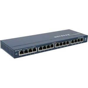 Switch Netgear GS116,  16x RJ-45 10/100/1000 Mbps