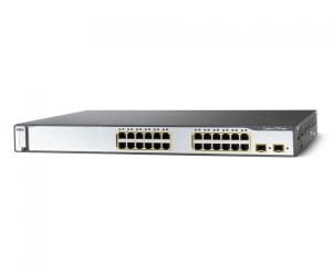 CISCO 3750 PoE-24 WS-C3750-24PS-S 24 x 10/100 PoE + 2 x SFP