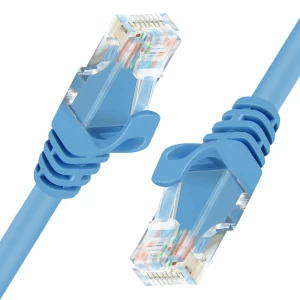 KABEL ETHERNET RJ45/RJ45 2,74 m, CAT6  niebieski  