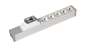 Blok zasilający 5 gniazd  5X2P+TF/B+DD 16A 30MA LEGRAND ( 053414 )