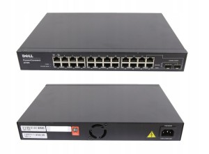 Dell PowerConnect 2724 24 porty RJ‑45 10/100/1000 Mbps + 2 porty SFP (combo)