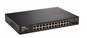 Dell PowerConnect 2824 24 porty RJ‑45 10/100/1000 Mbps 2 porty SFP (combo)