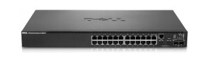 Dell PowerConnect 5524 24 porty RJ‑45 10/100/1000 Mbps,2 porty SFP+ (10 Gb/s)