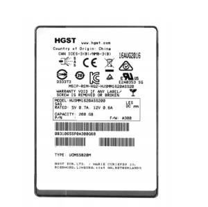 HGST HUSMM8020ASS200 200GB 2,5" SAS PN: 0B28587