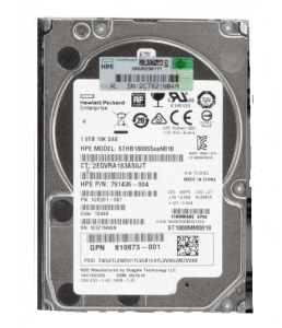 HPE SAS 1.8TB 2.5"  10K 12G SFF  (791436-004, STHB1800S5xeN010) 