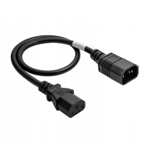 Kabel zasilający ECX-C13C14-18AWG 0.5M  C13-C14