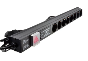 PDU HIGH LEAKAGE  1U 16A  max 3250W 1.5M 8 x 230v gniazdo