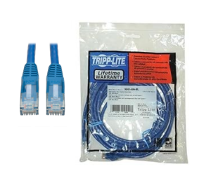 Tripp Lite Cat6 (UTP)  (RJ45 M/M), PoE, Blue, (10.67 m) N201-035-BL