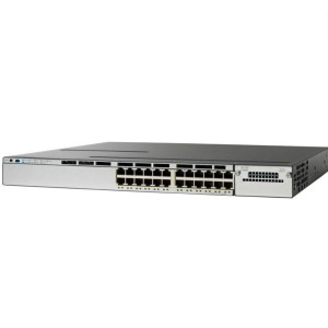 Cisco Catalyst WS-C3750X-24T-L / 24x 1Gbps / LAN Base / 2x PSU