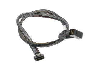 SUPERMICRO CBL-00127-01-A-R  MiniSAS HD Right Angle To MiniSAS Cable