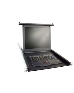 IBM 7316-TF3 RACKMOUNT CONSOLE KIT  Rails VGA, USB, QWERTZ 17"