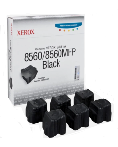 Xerox 108R00727 Black Solid Ink 6 Pack Phaser 8560 Genuine
