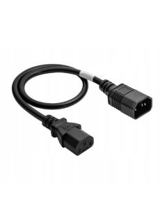 Kabel zasilający ECX-C13C14-18AWG 0.5M  C13-C14