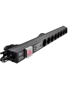 PDU HIGH LEAKAGE  1U 16A  max 3250W 1.5M 8 x 230v gniazdo