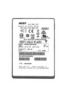 HGST HUSMM1620ASS200 200GB 2,5" SAS PN: 0B33602