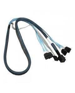 Kabel Avago-LSI SFF8643 SFF-8643 Mini SAS HD To 4 SATA 1m 12g