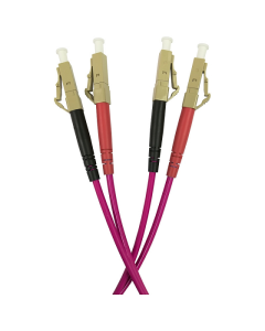 Patchcord światłowodowy wielomodowy, LC/PC-LC/PC, OM4 MM 50/125, LS0H 1m