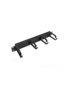 Organizer/ menadżer do szafy RACK 19"  1U kablowy,  czarny