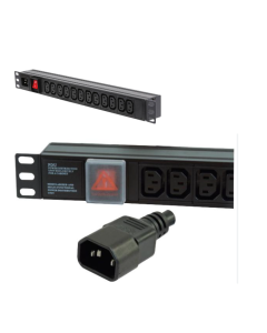 PDU PDU12SIEC/IEC  12x IEC13 SOCKETS C14 PLUG